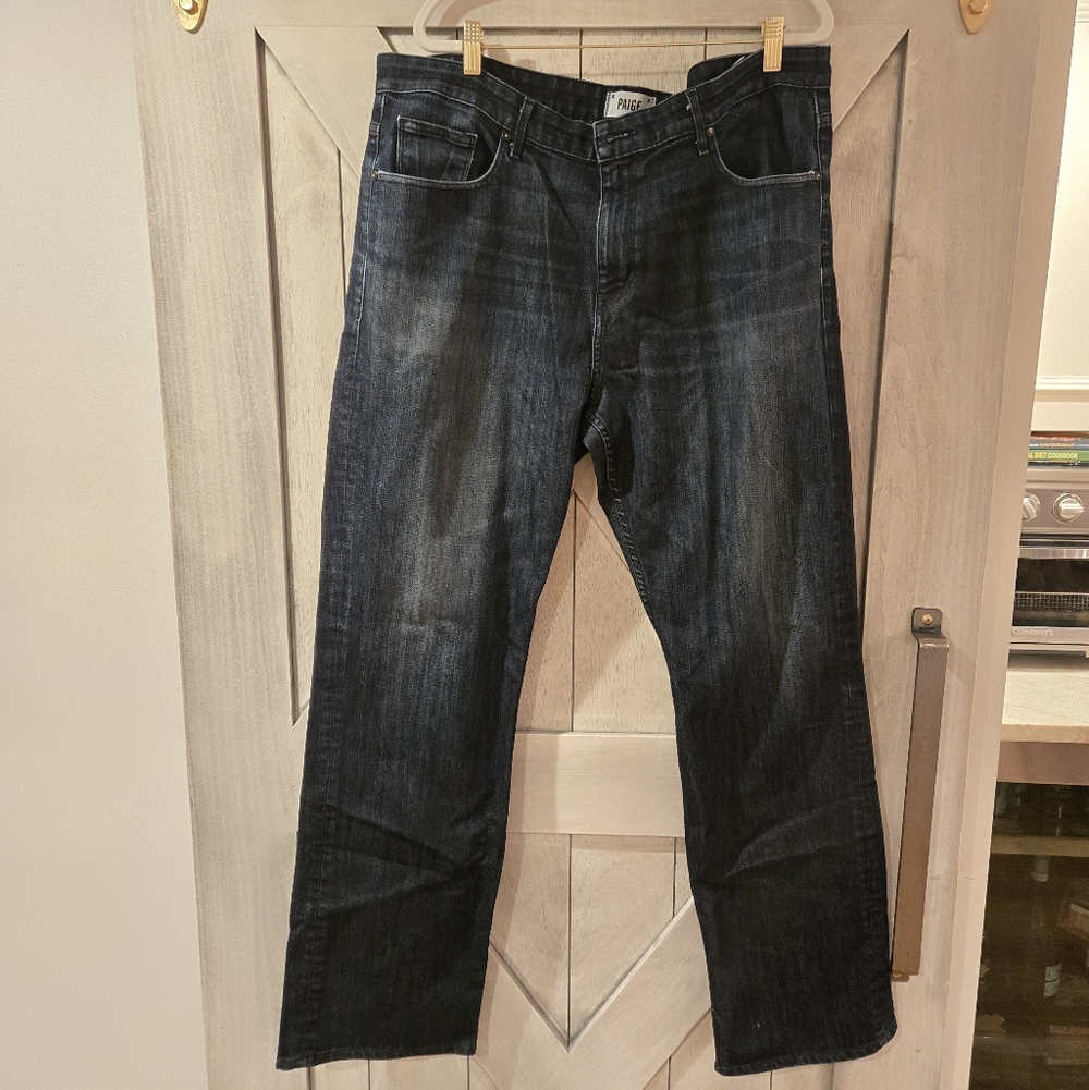 PAIGE Men's Indigo Straight Jeans